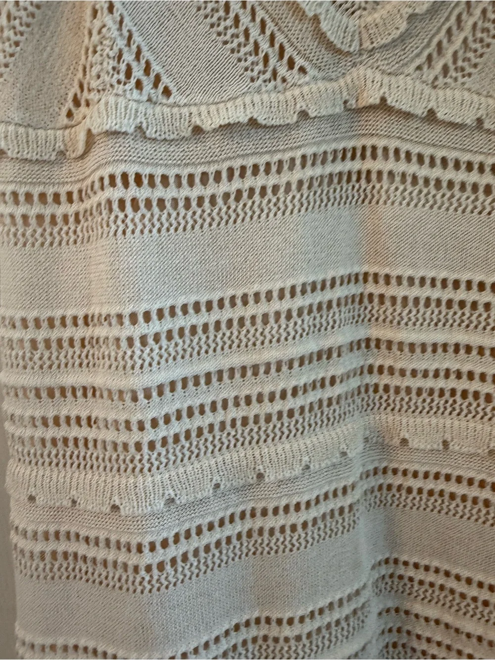 NWT Zimmermann Lucky Crochet Knit Midi Dress Cream Size 1 Small-Authentic $795